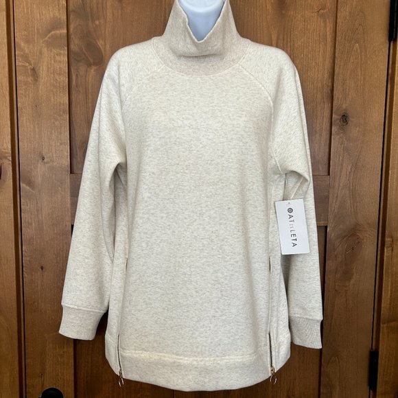 **👏HOST PICK👏 ** Athleta Cozy Karma Side Zip Funnel Neck NWT - Picture 3 of 13